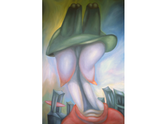 Pink Cigar- Acrylic on canvas 50 x 68