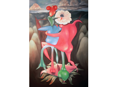 When Her Flower Bloomed The Garden Died - Acrylic on canvas 54 x 68